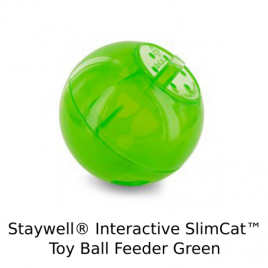Staywell(R) Interactive SlimCat(TM) Toy Ball Feeder Green